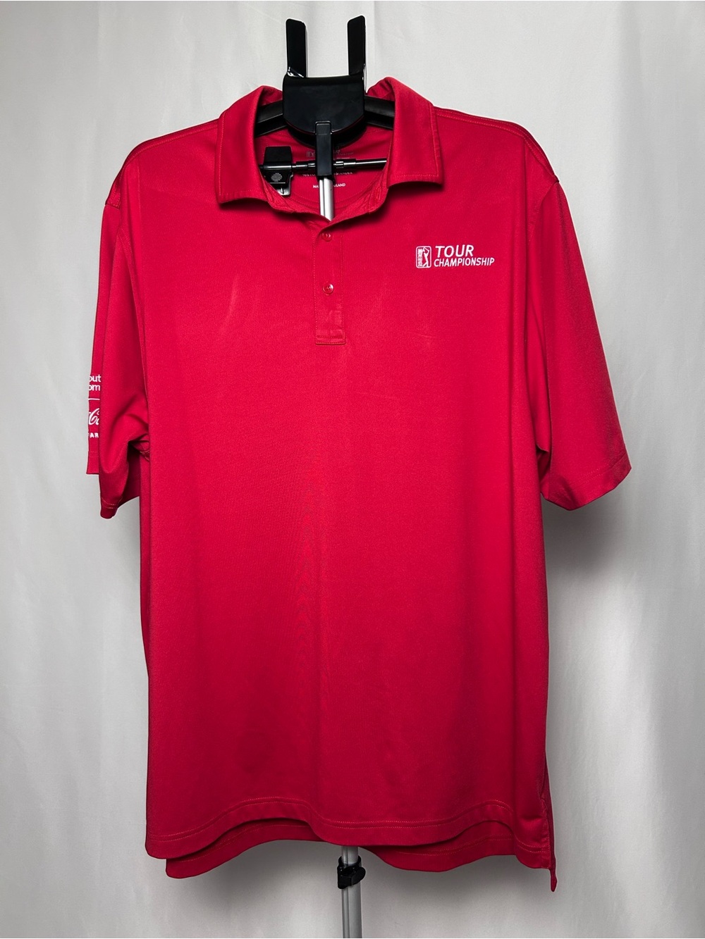 Bobby Jones PGA TOUR Championship Golf Polo Shirt XXL Red Performance Co-Branded